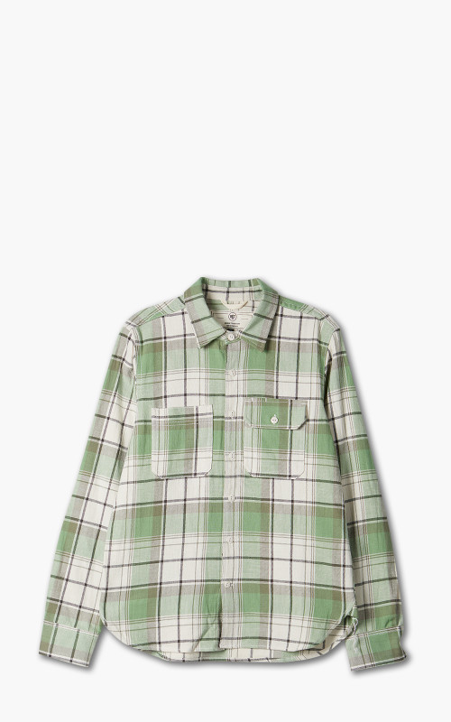 Rogue Territory Field Shirt Light Green Plaid