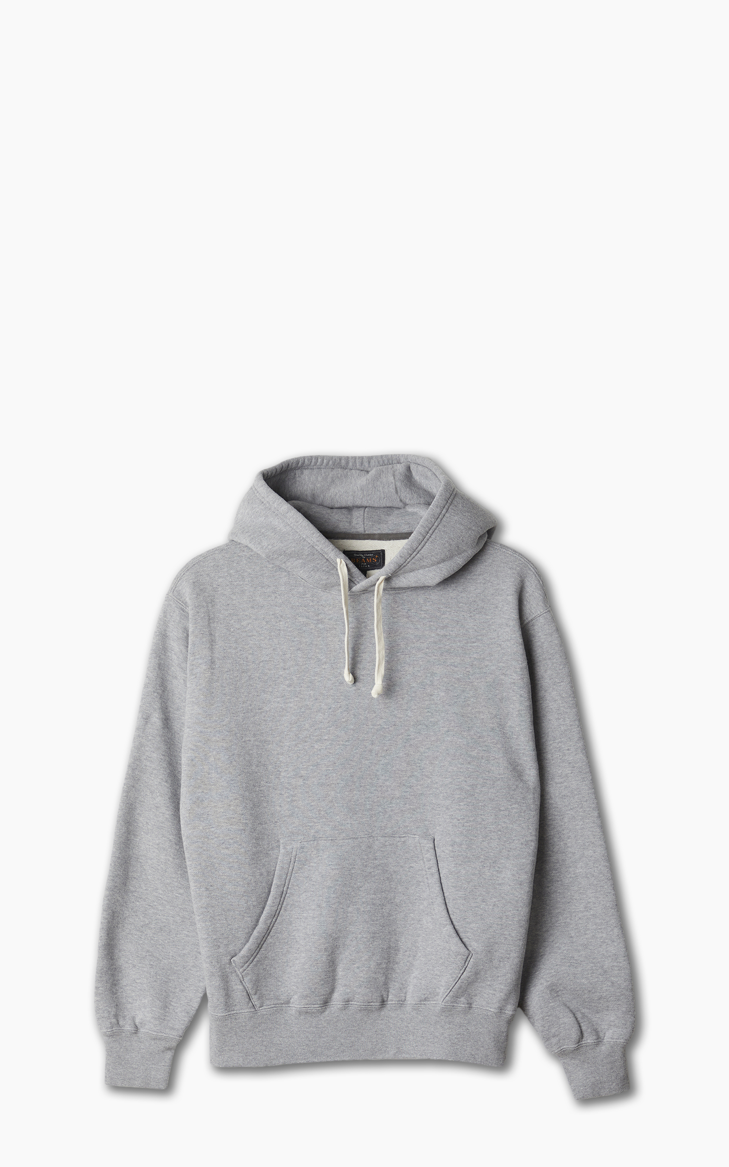 Beams Plus Pullover Hoodie Sweat Heather Grey | Cultizm