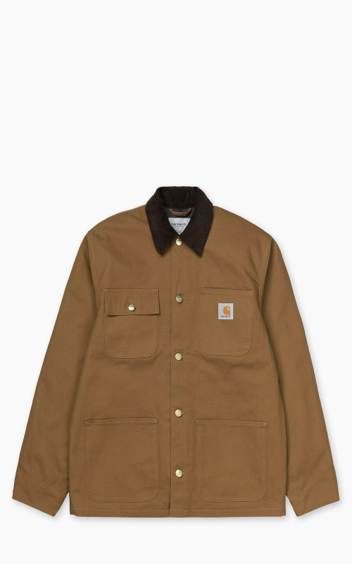 Carhartt WIP Michigan Coat Winter Dearborn Canvas Hamilton Brown/Black