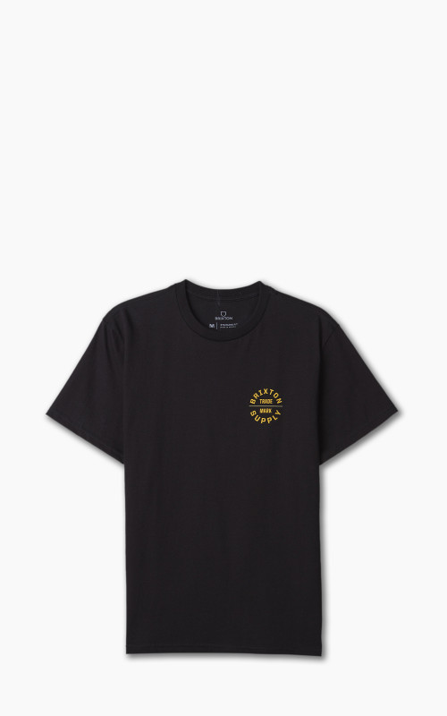 Brixton Oath V S/S Standard Tee Black/Bright Gold/Olive Surplus