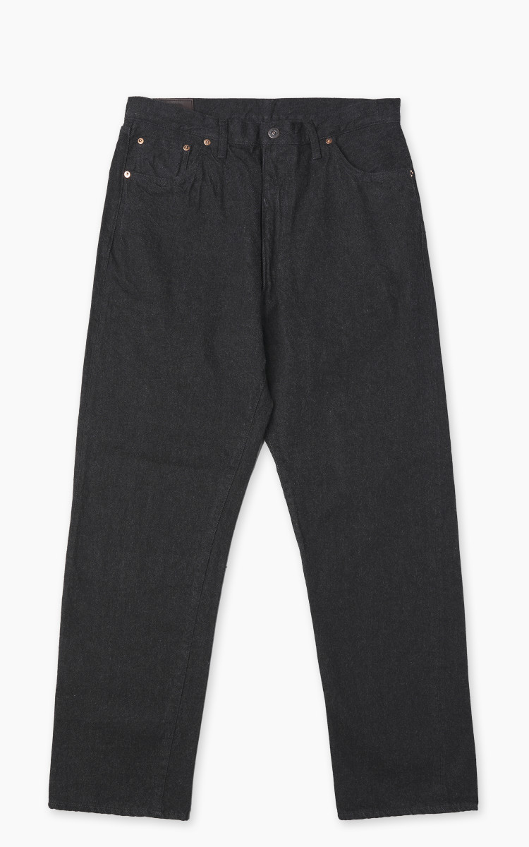 【2plan】Dep washing card denim pants Kaptain Sunshine 5P Zipper Front Denim Pants One Wash Black