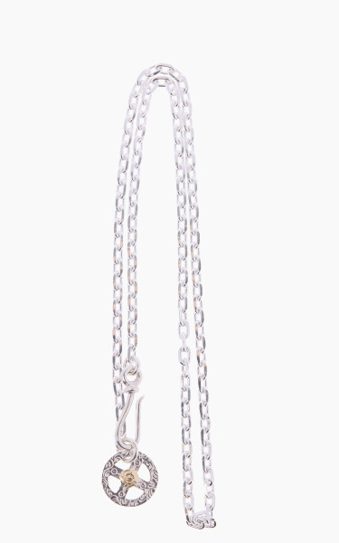First Arrow&#039;s O-062+P-077 Silver Chain + Medicine Wheel Metal With K18