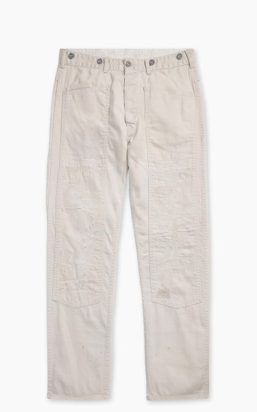 RRL Engineer Fit Repaired Carpenter Trouser Destroy And Repaired Creme