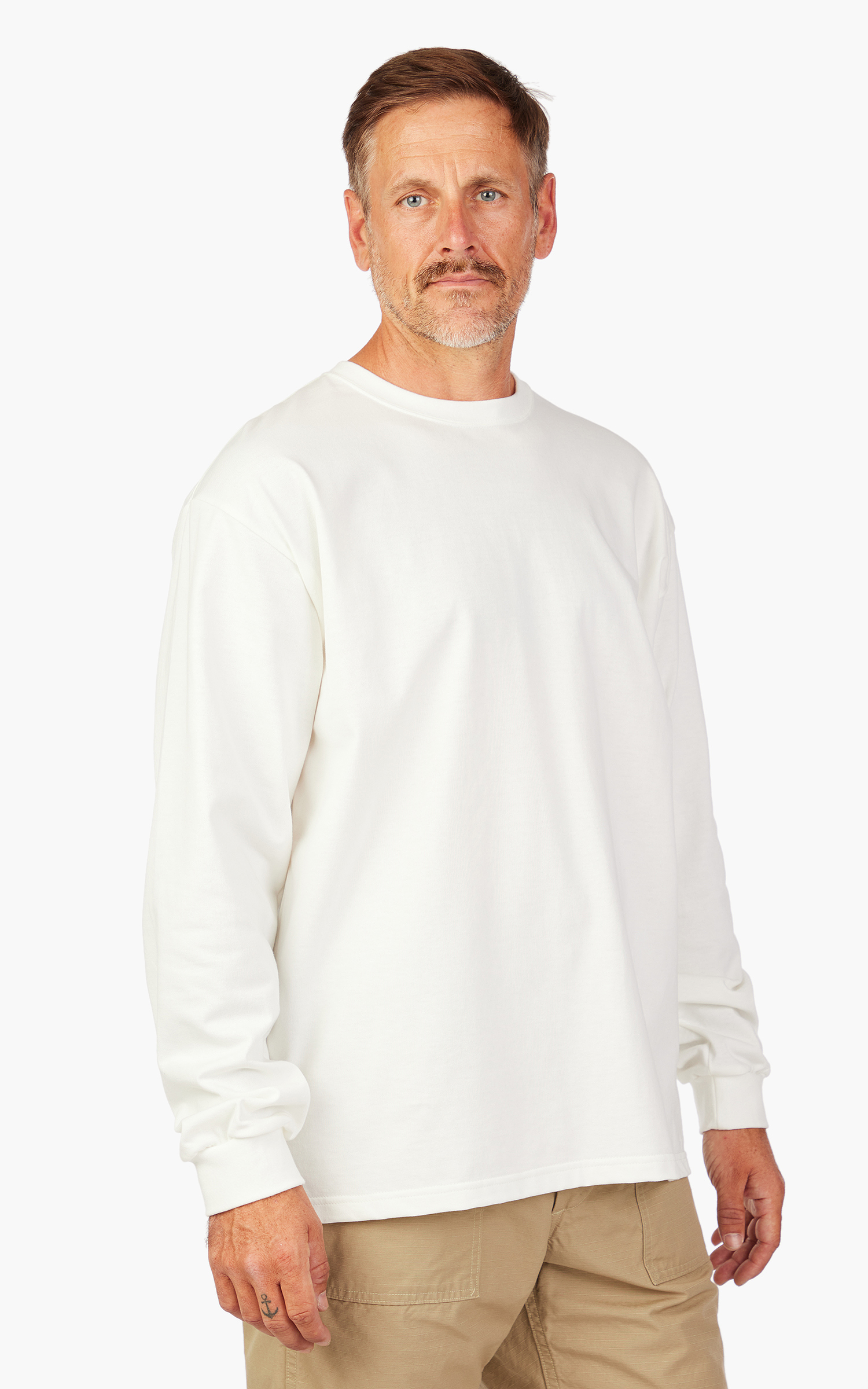 【関税込み】OrSlow Long-sleeves t-shirt OrSlow Long Sleeve T-Shirt White | Cultizm