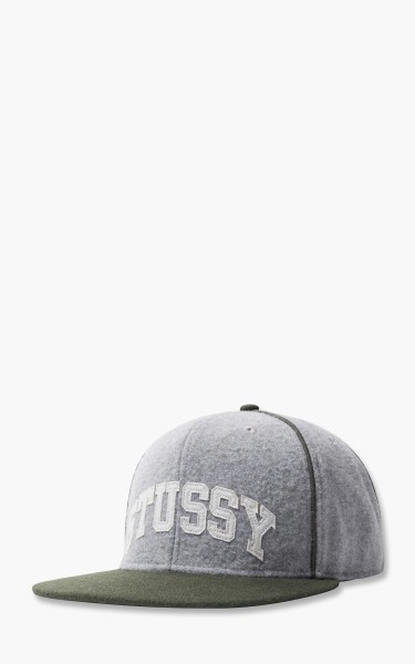 Stüssy Melted Pipe Arch Cap Heather Grey 1311023/915
