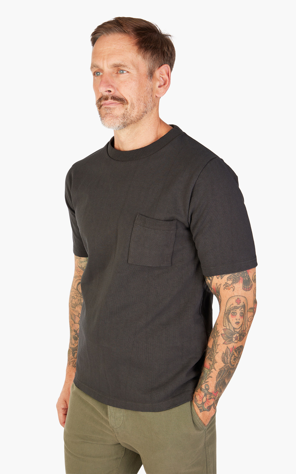 Jackman JM5110 Dotsume Rib Tee - Off White | SON OF A STAG
