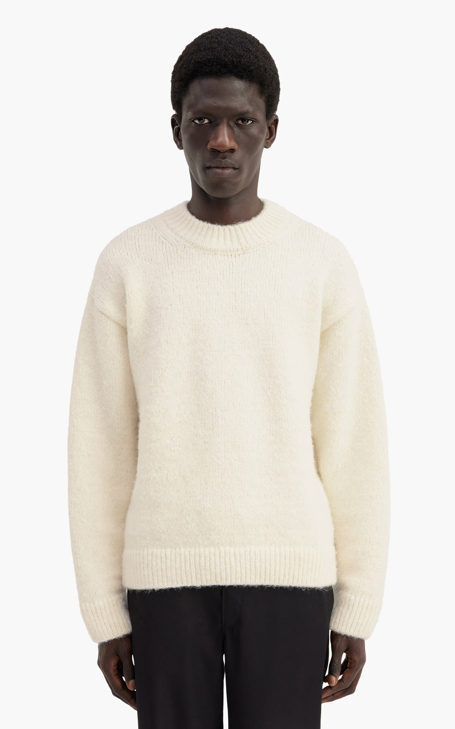 Jacquemus La Maille Pavane Jacquard Logo Sweater Off White | Cultizm