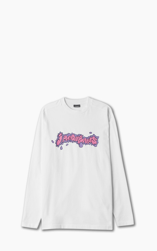 Jacquemus Le T-Shirt Desenho L/S Print Marguerita White