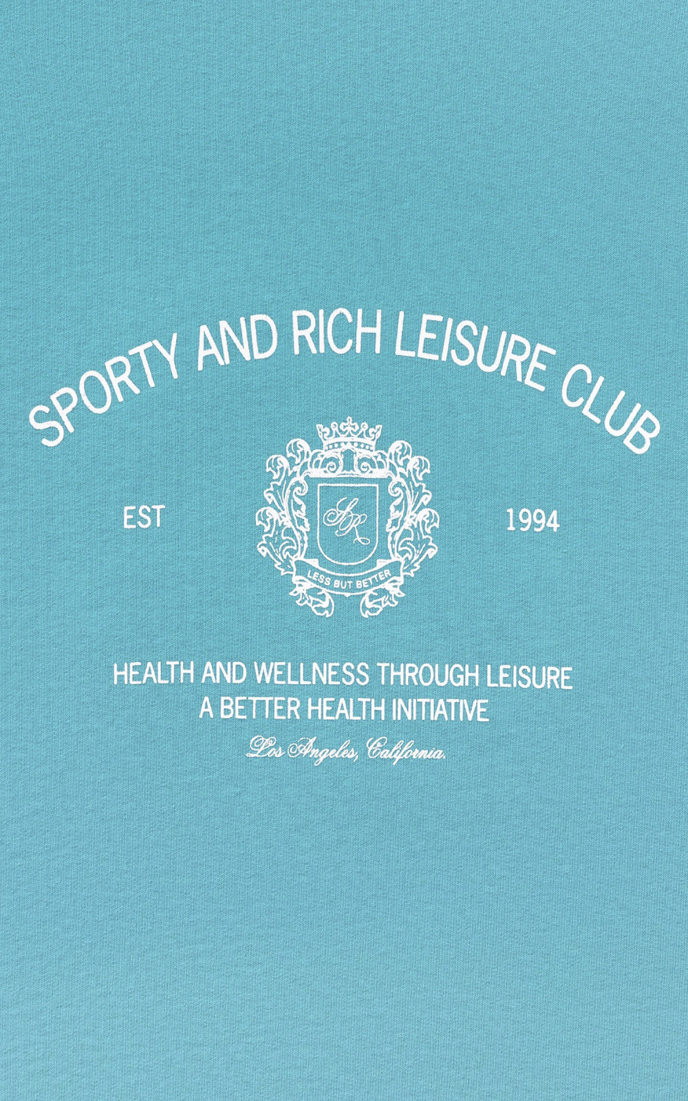 Sporty & Rich Crest Crewneck Teal | Cultizm
