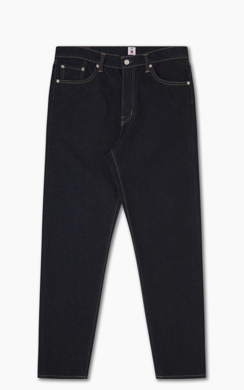Edwin Loose Tapered Kaihara Pure Indigo Stretch Denim Blue Rinsed 13oz