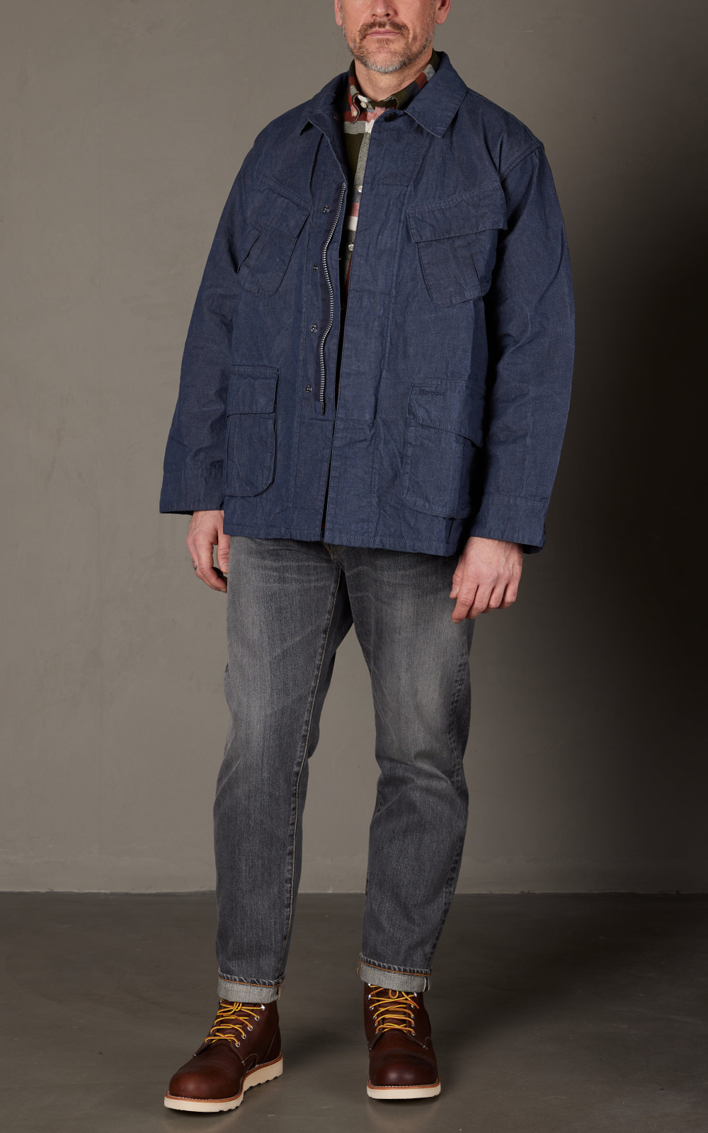 Barbour nimbus denim jacket clearance