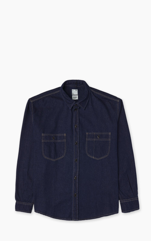 Eat Dust Mechanic Shirt Delhi Denim Stone Wash Blue