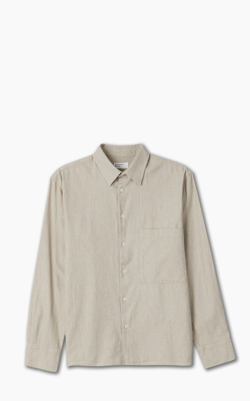 Universal Works Square Pocket Shirt Sand
