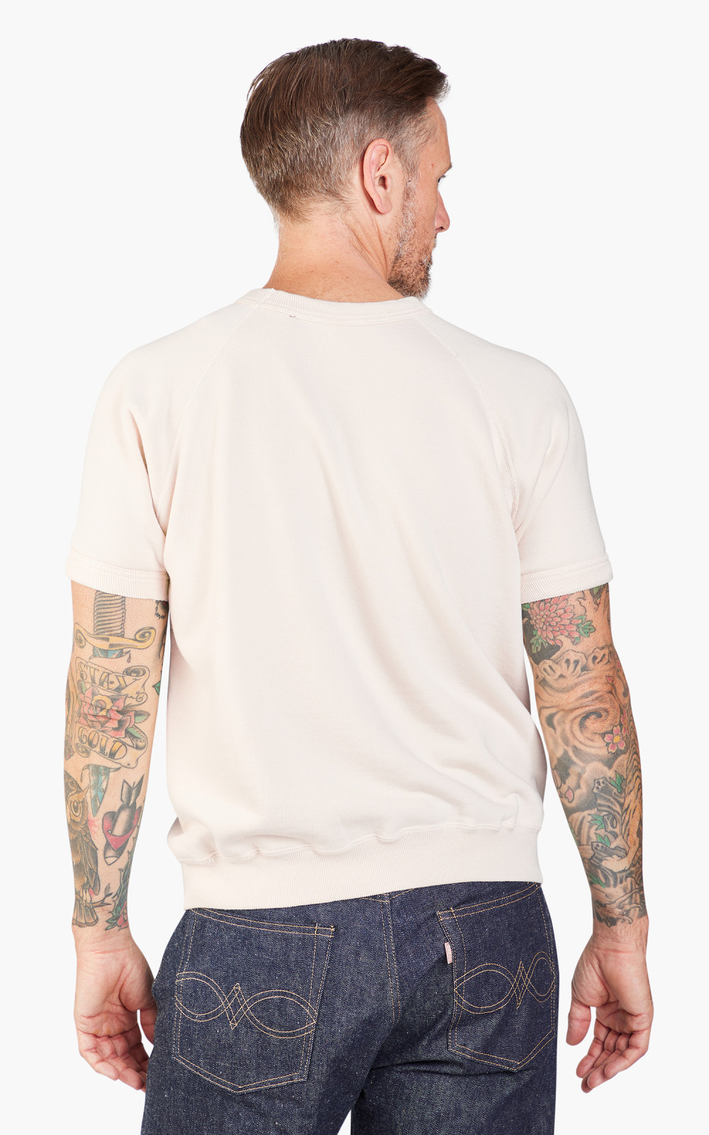 Warehouse & Co. Lot 4084 Half Sleeve Sweatshirt ZTA Cream