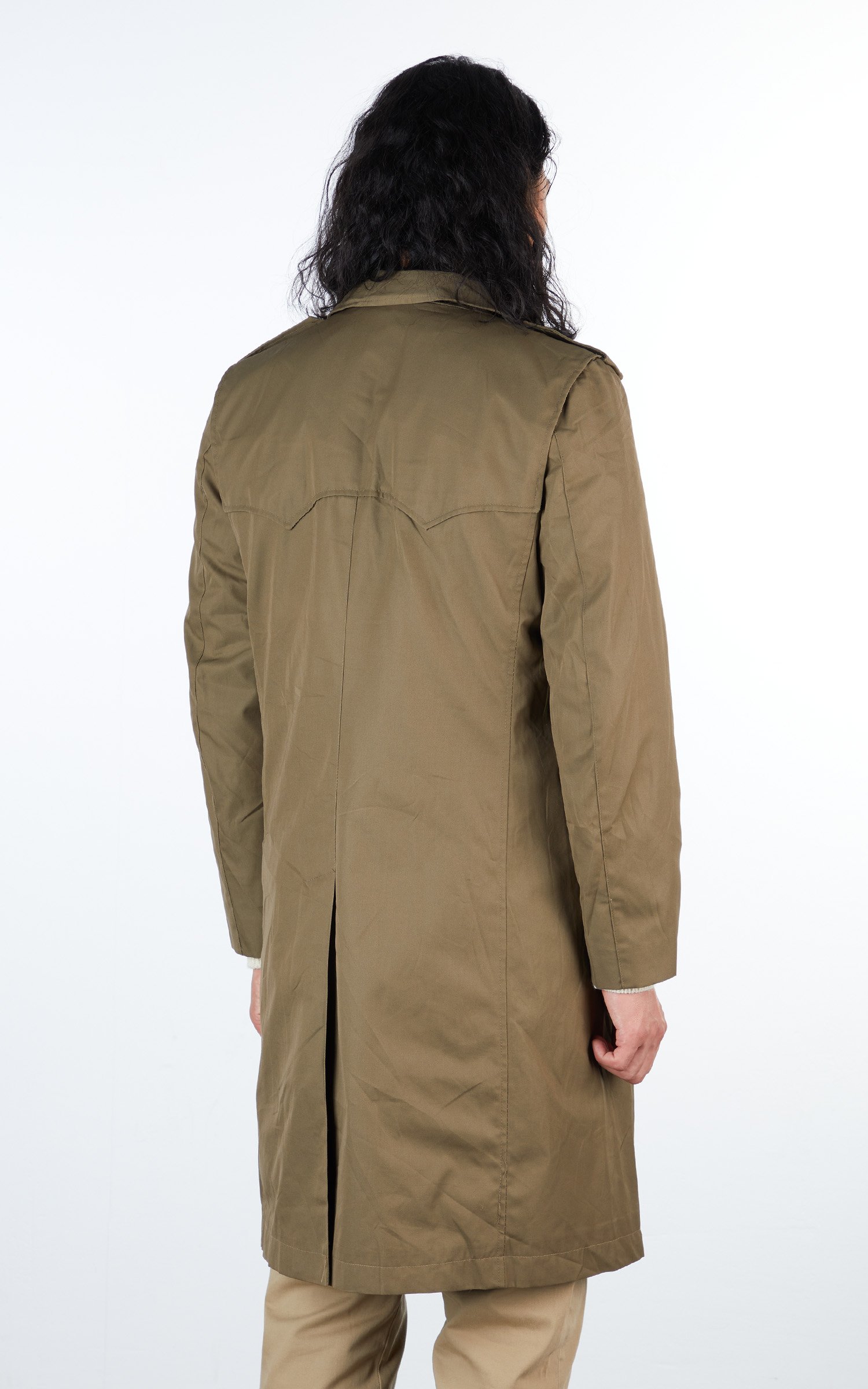 Original Italian Military trench coat khaki formal coat quilted liner ...