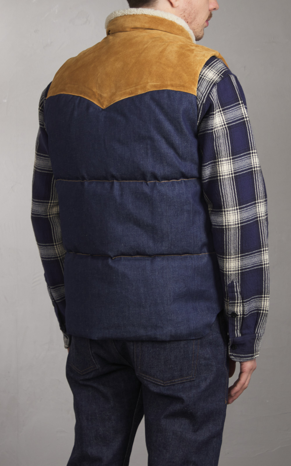 【中古】 Tellason x Shangri-La Heritage Bivacco Down & Denim Vest トップス