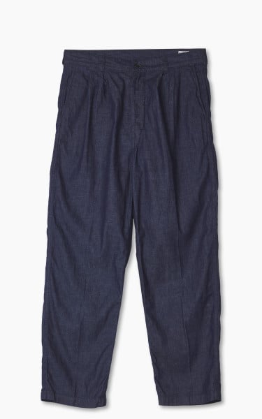 OrSlow Two Tuck Denim Wide Trousers Indigo