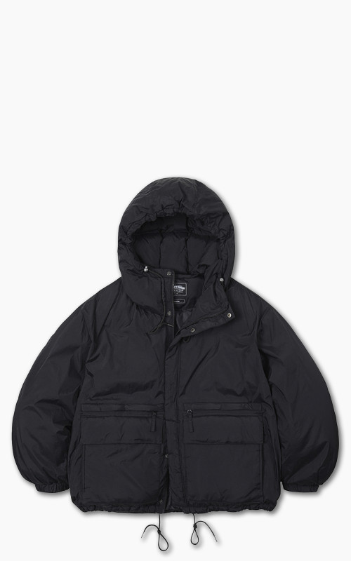 FrizmWORKS Hooded Puffer Down Parka Black