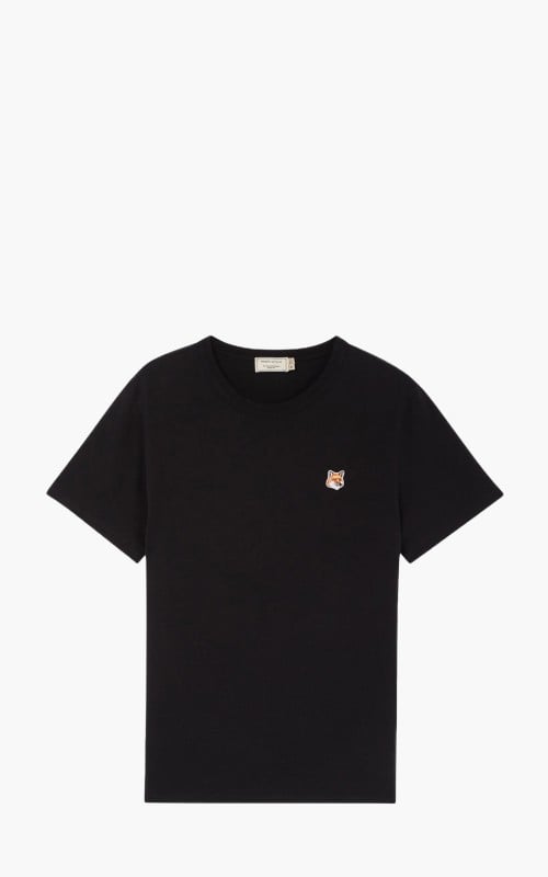 Maison Kitsuné T-Shirt Fox Head Patch Black