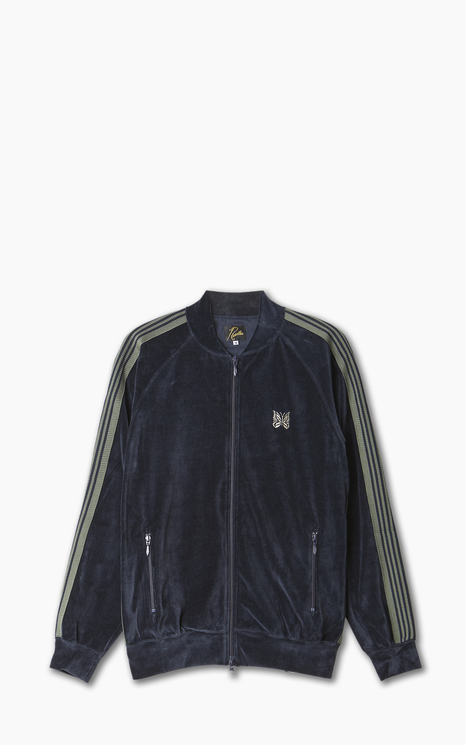 Needles Track jacket velour Navy