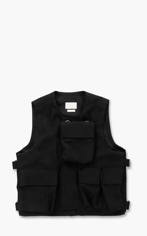 Yoke Detachable Pocket Tactical Vest Black