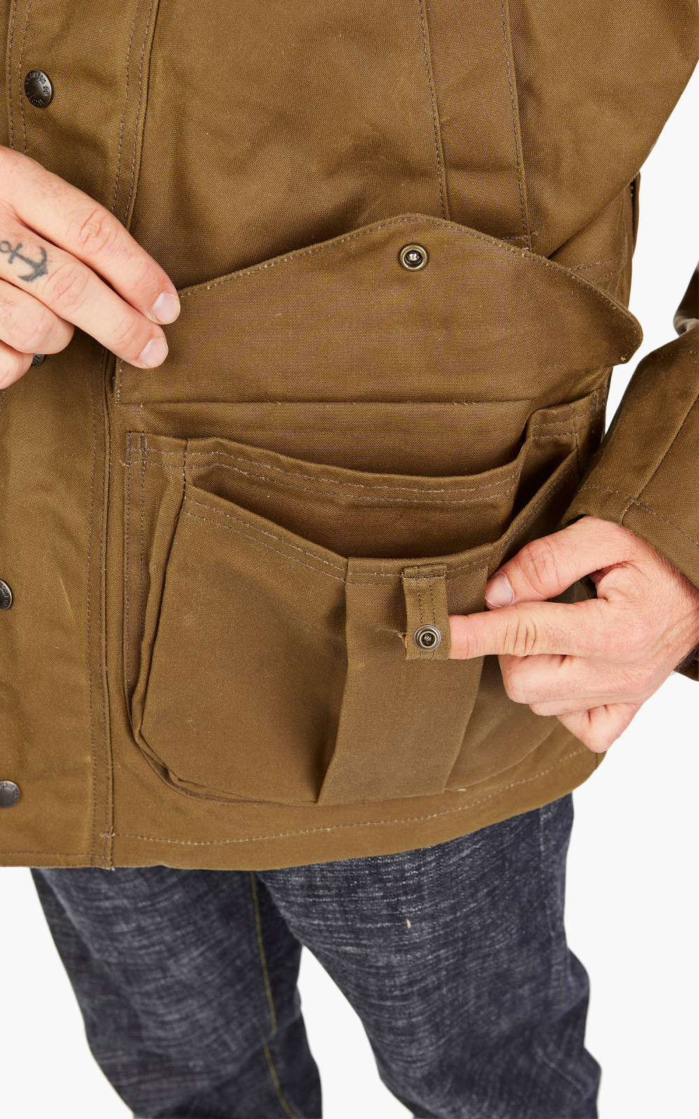 Filson Tin Cloth Field Jacket Dark Tan | Cultizm Filson Tin Cloth Field Jacket Dark Tan | Cultizm