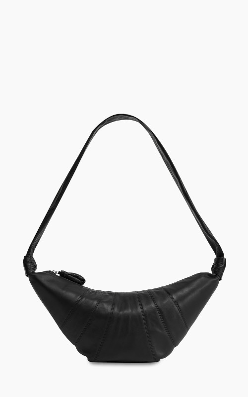 Lemaire Medium Croissant Bag Soft Nappa Leather Black