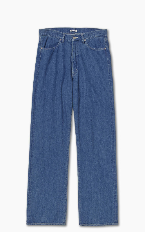 Auralee Selvedge Light Denim Pants Light Indigo