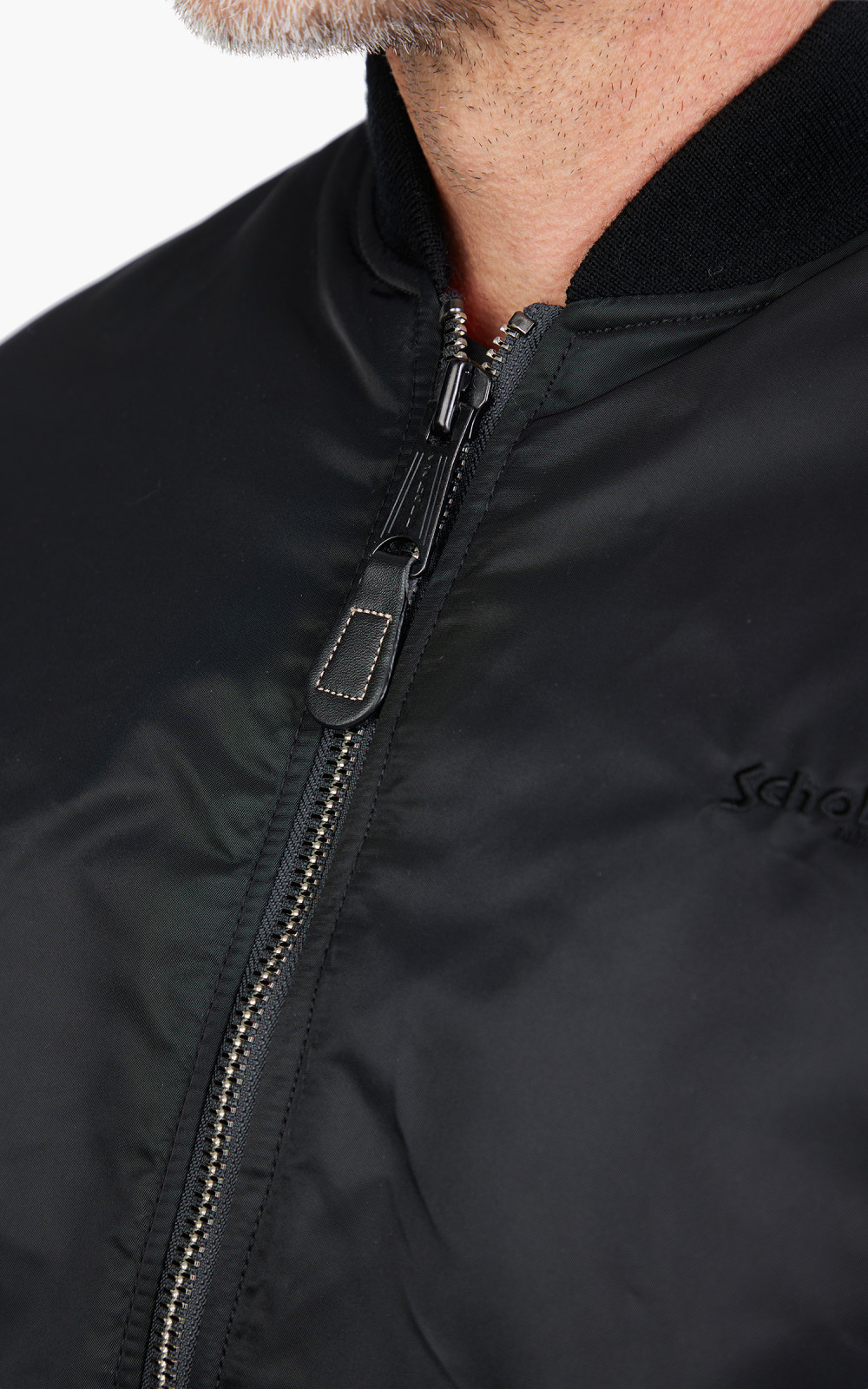 Schott NYC Airforce 90s Fit MA-1 Bomber Jacket Black | Cultizm