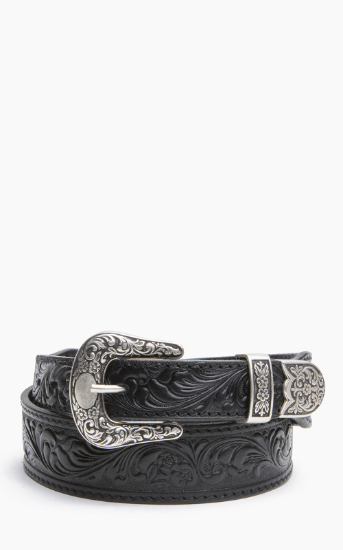 Jean Dessel Western Belt Zamac Buckle Ornaments Black