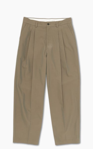 Still By Hand Deep Tuck Pressed Pant Olive