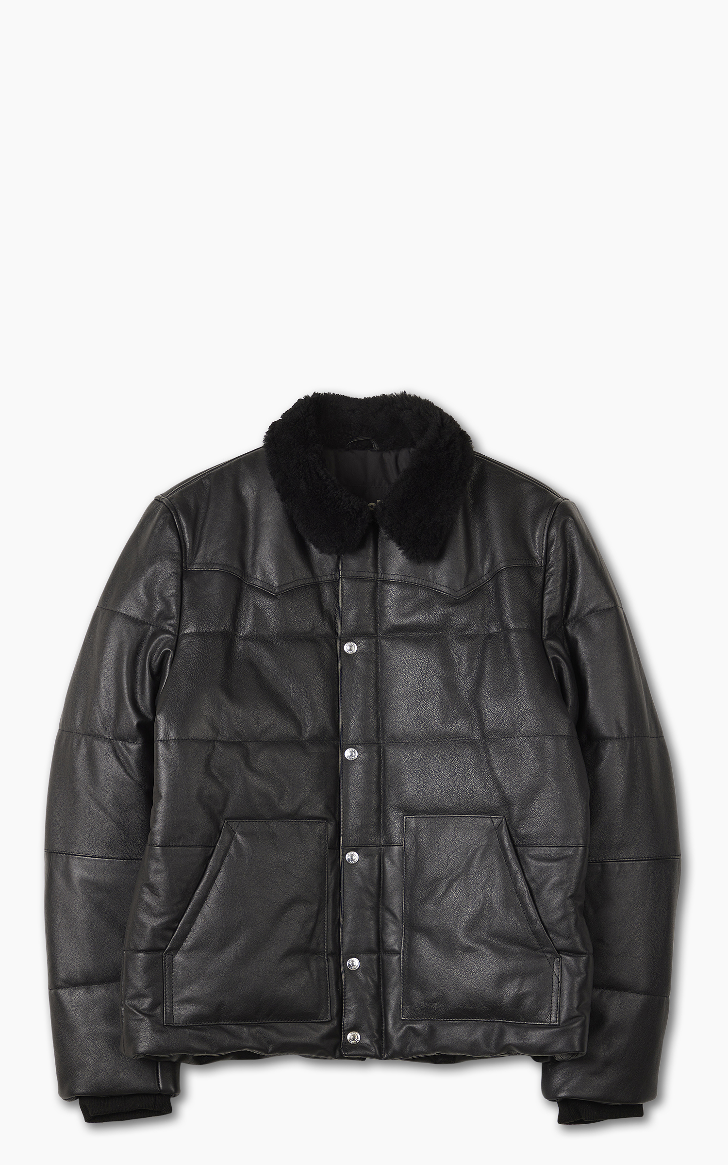 Schott NYC LCDAYTON Rancher Puffer Jacket Black Black Cultizm