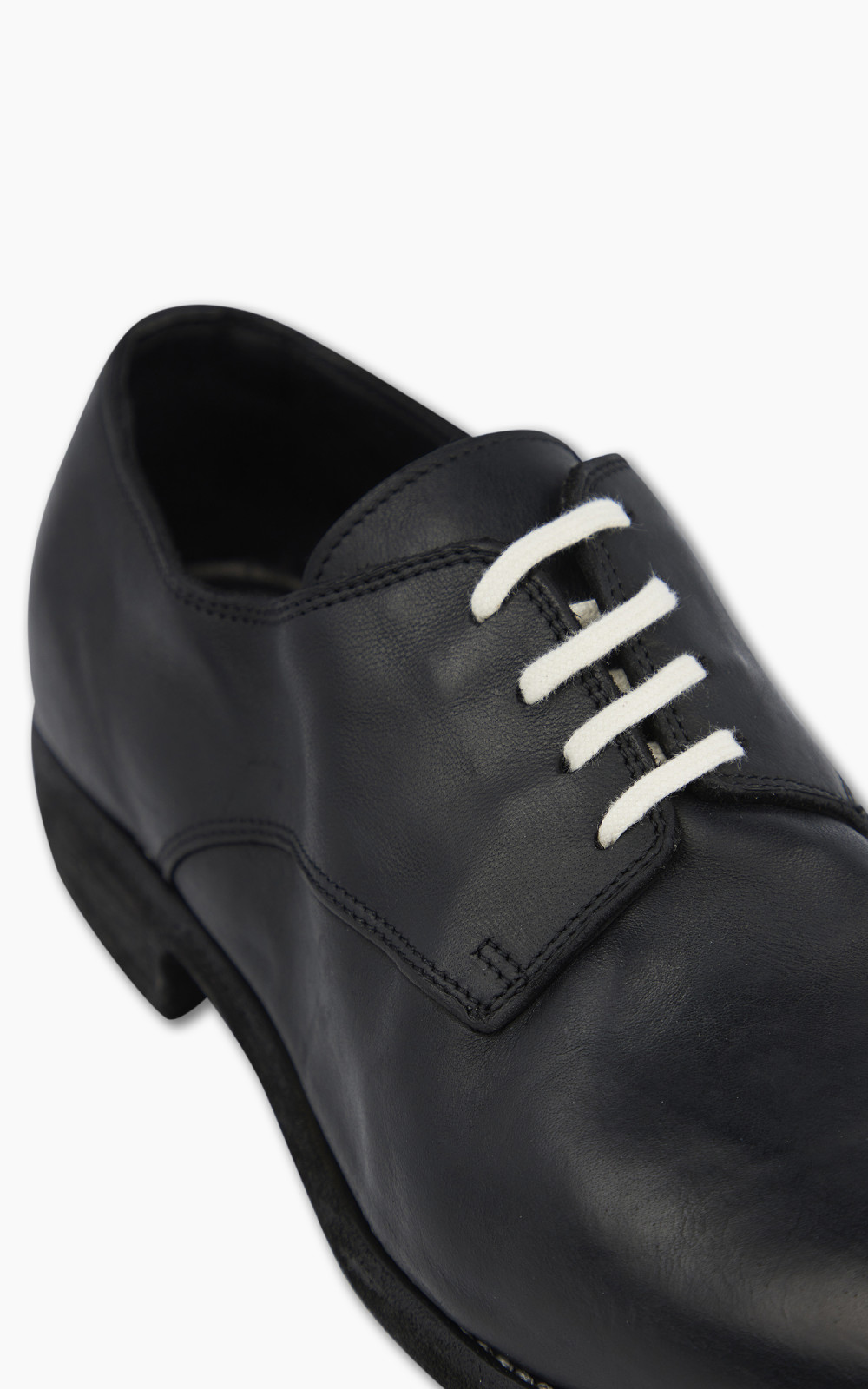 Guidi 112 Leather Ball Derby Shoe Black | Cultizm