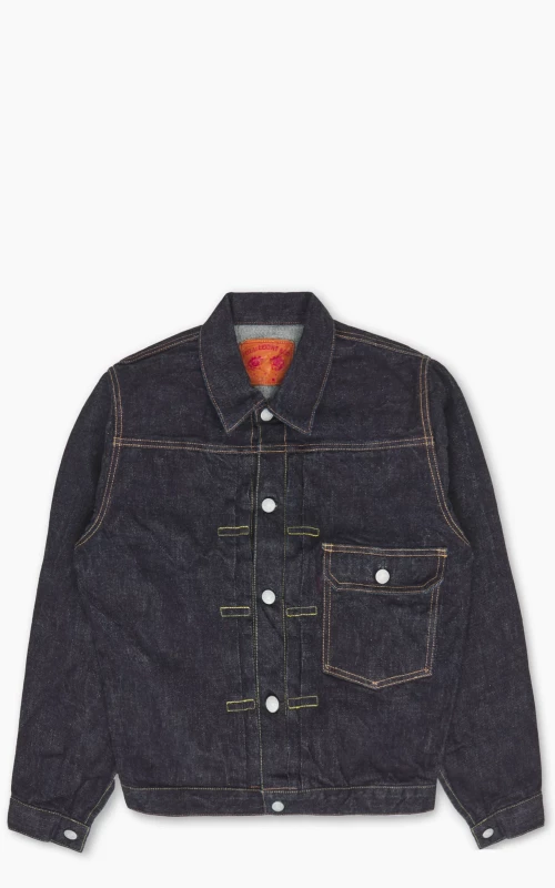 Fullcount 2107XXW Type 1 Selvedge Denim Jacket Heavy Ounce One Wash Indigo