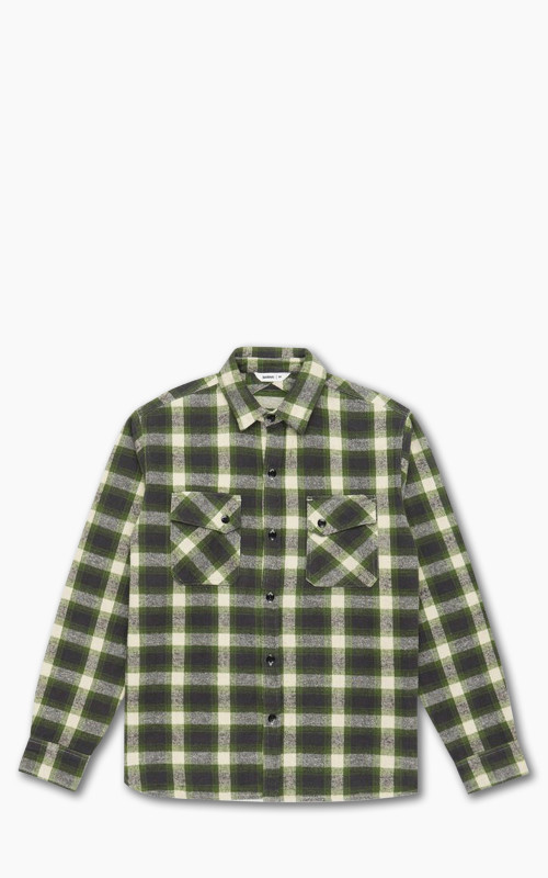 3sixteen Crosscut Flannel Emerald Shaggy Check