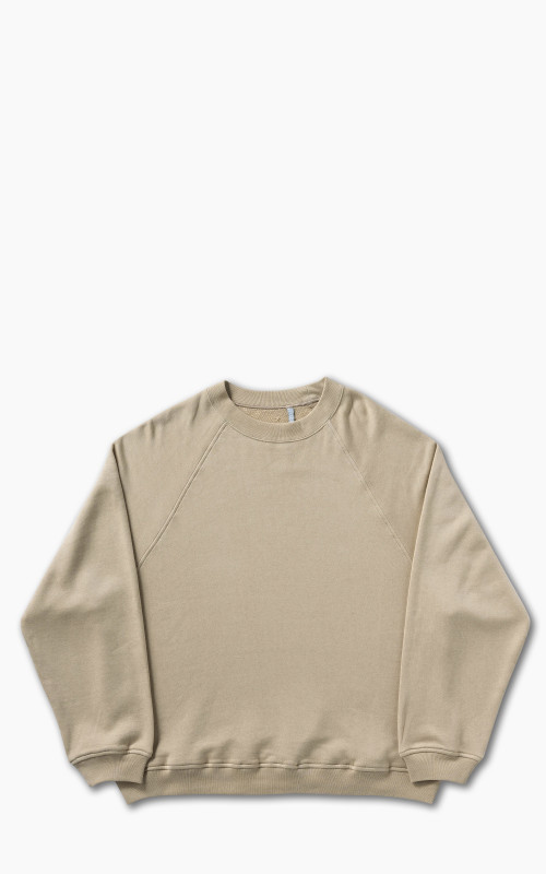 Kaptain Sunshine Suvin Sweat Crewneck Pullover Beige