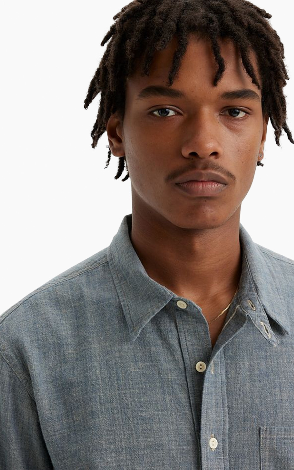Levi s Vintage Clothing Sunset Chambray Shirt Broadway Indigo Rinse Blue Cultizm