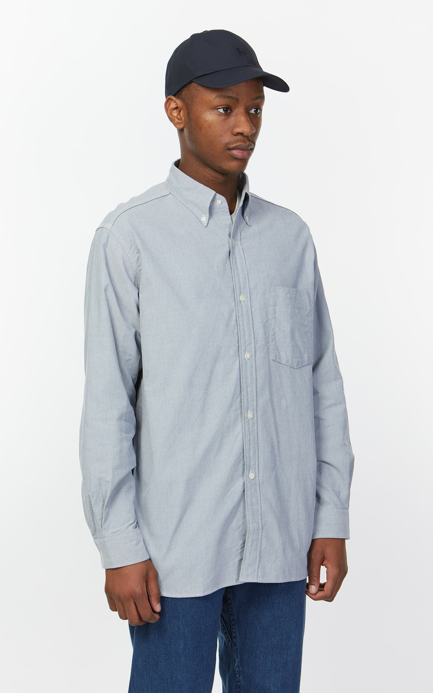 nanamica Button Down Stripe Wind Shirt トップス