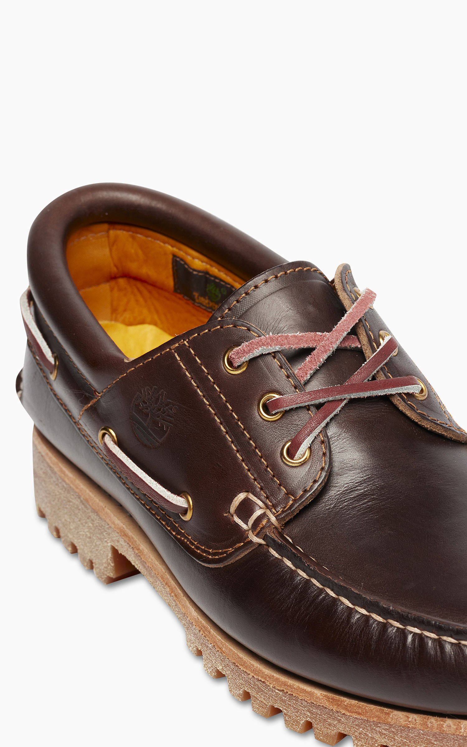 Timberland 3-Eye Lug Handsewn Boat Shoe Brown | Cultizm