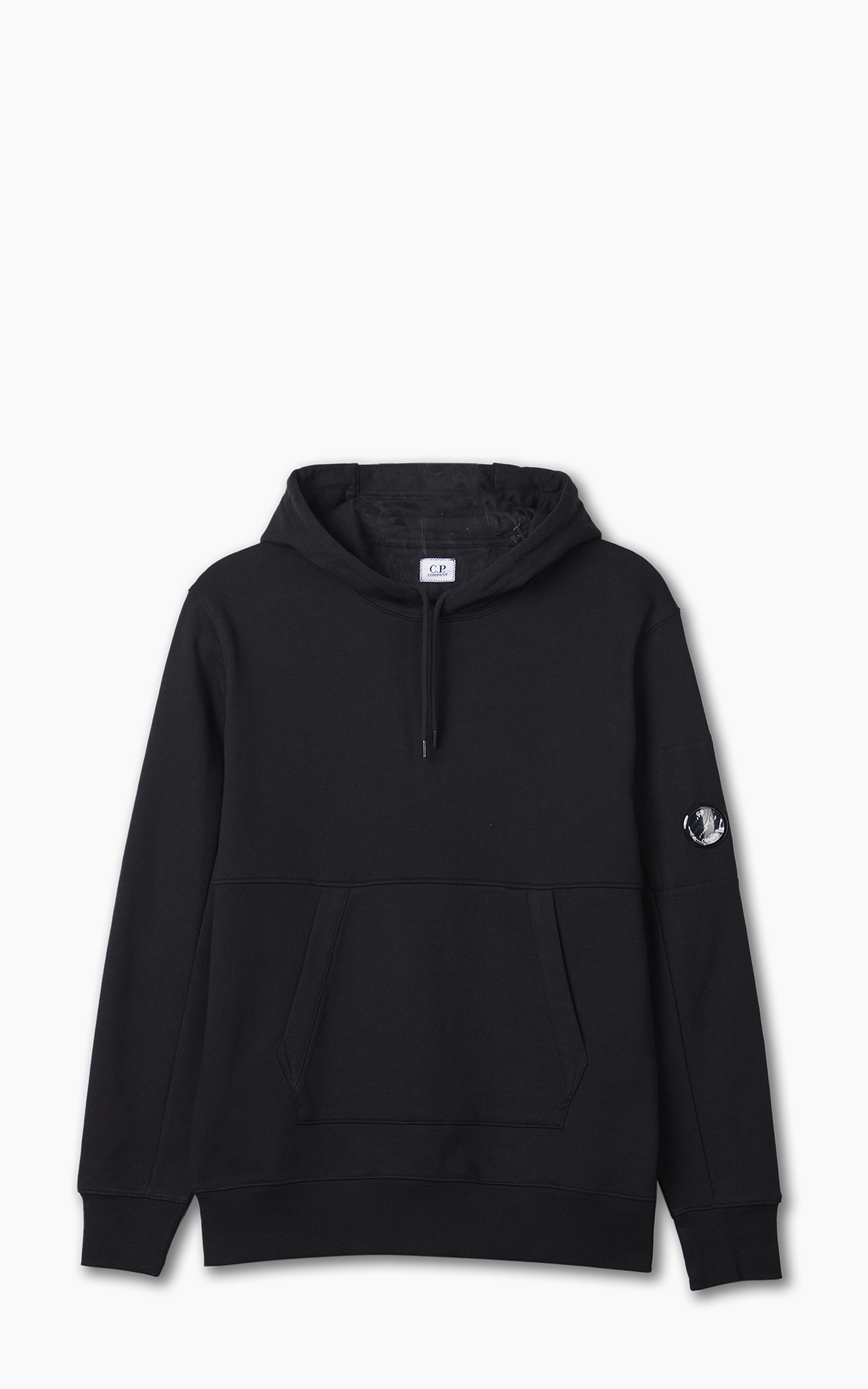 C.P. Company Lens-detail zip-up hooded jacket - Black