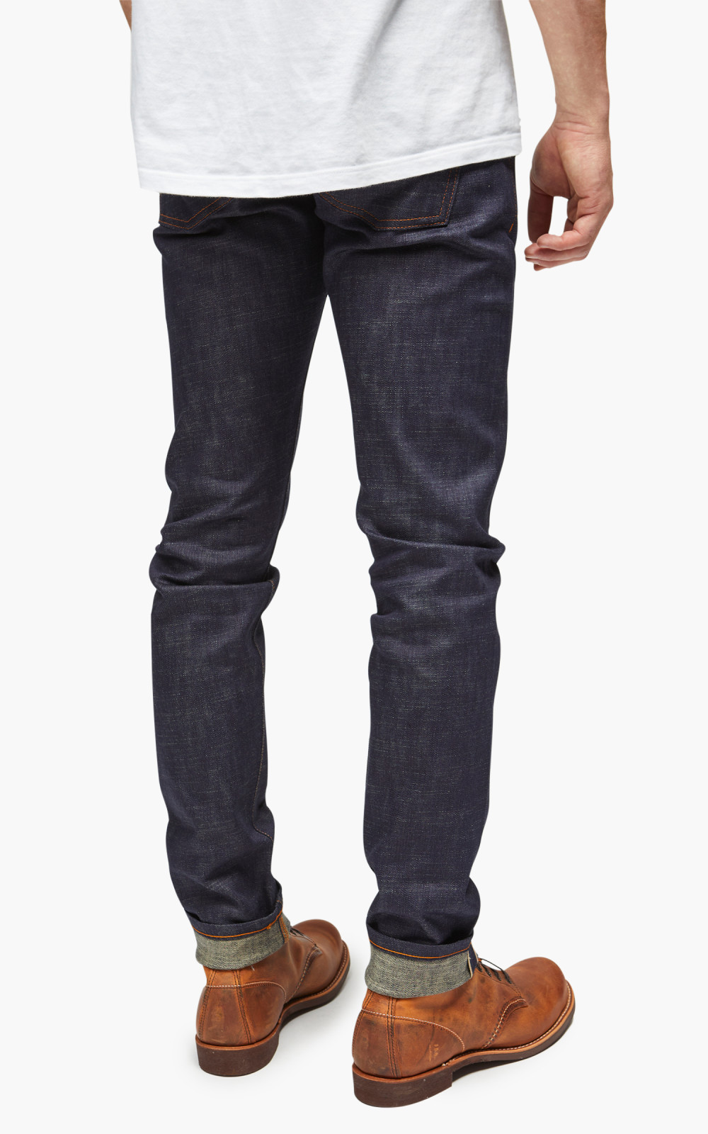 Naked & Famous Denim Super Guy Perfect Blue Slub Stretch