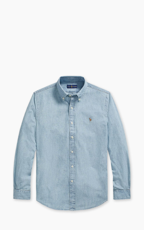 Polo Ralph Lauren Custom Fit Chambray Shirt Blue