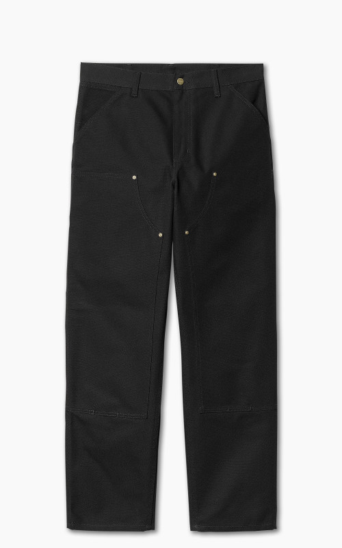 Carhartt WIP Double Knee Pant Dearborn Canvas Black Rigid