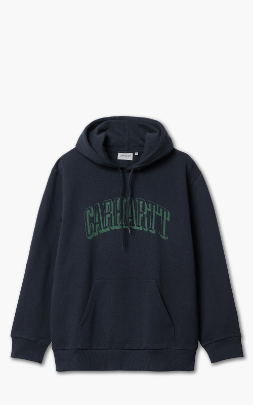 Carhartt WIP Hooded Scrawl Sweatshirt Dark Navy/Bonsai