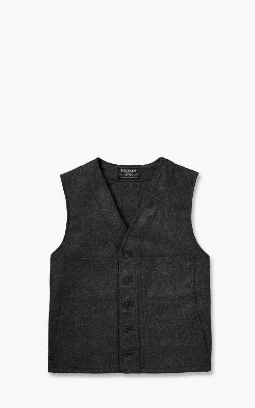 Filson Mackinaw Wool Vest Charcoal