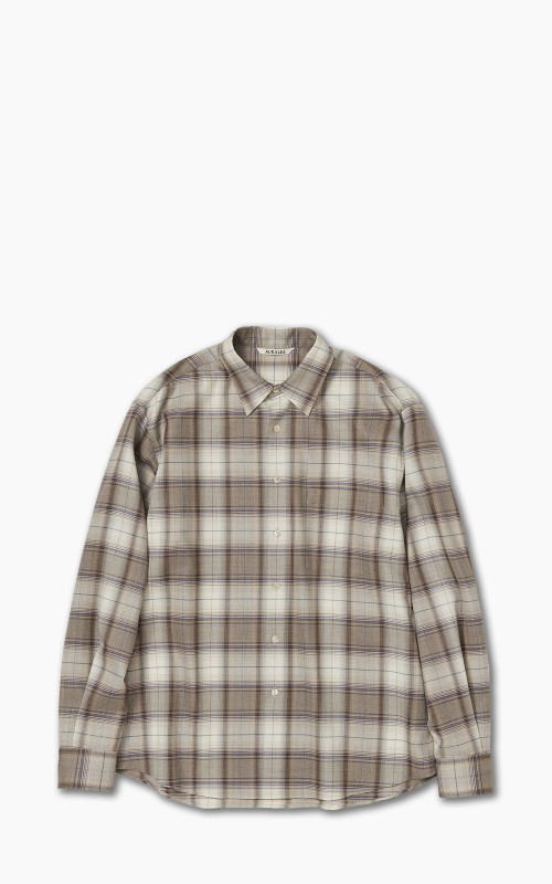 AURALEE SUPER LIGHT WOOL CHECK SHIRT 小物などお買い得な福袋