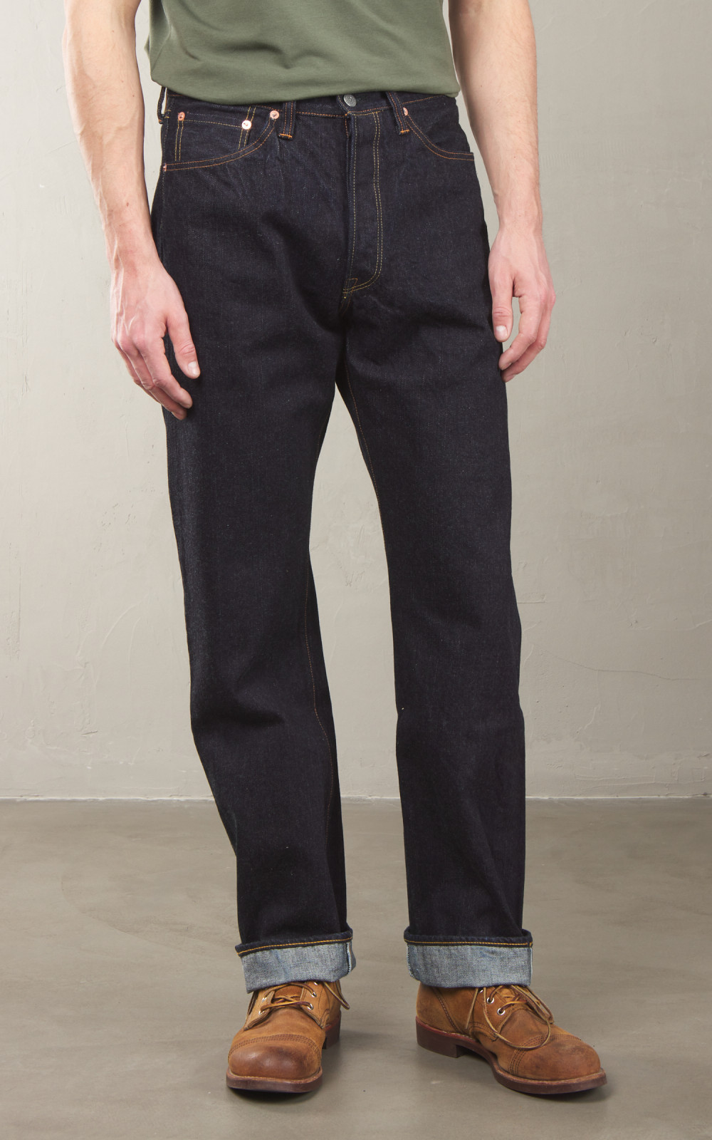 【HI FI FNK】Fed Washed Denim The Flat Head FN-3004 Straight Tapered - 14.5oz Selvedge