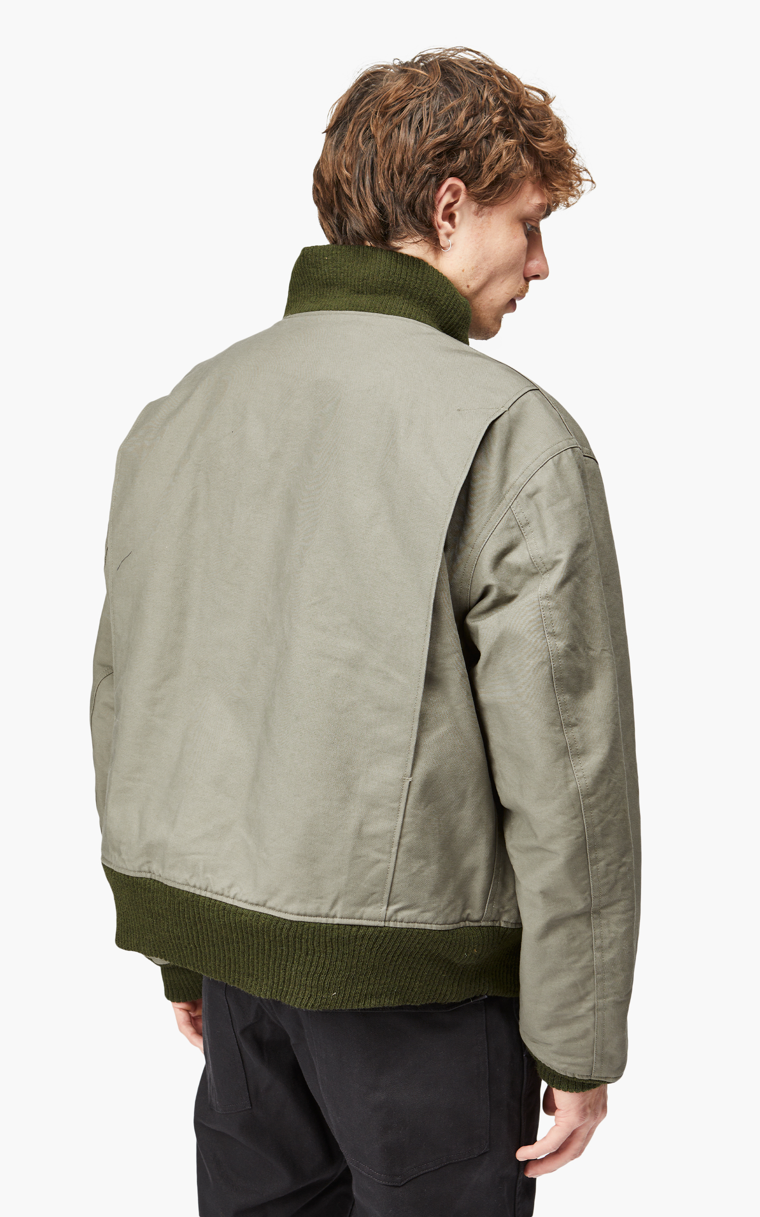 Engineered Garments Deck Jacket Cotton Double Cloth Olive
