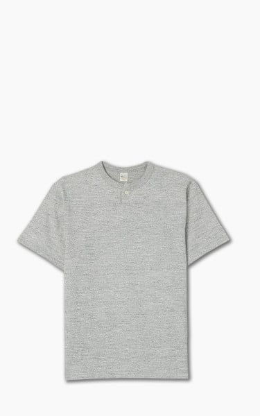 Warehouse &amp; Co. Lot 4082 One Button Henley T-Shirt Heather Grey