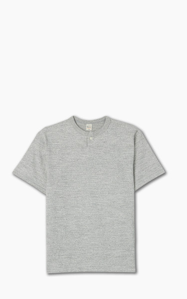Warehouse &amp; Co. 4082 One Button Henley T-Shirt Heather Grey